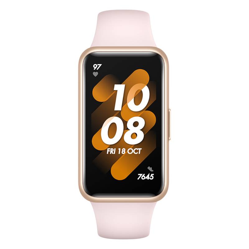 Huawei Band 7 Smartwatch Aussteller | Silikonband | 14 Tage Akkulaufzeit | AMOLED-Display | 96 Sportmodi | Schlafanalyse | In Pink von Huawei