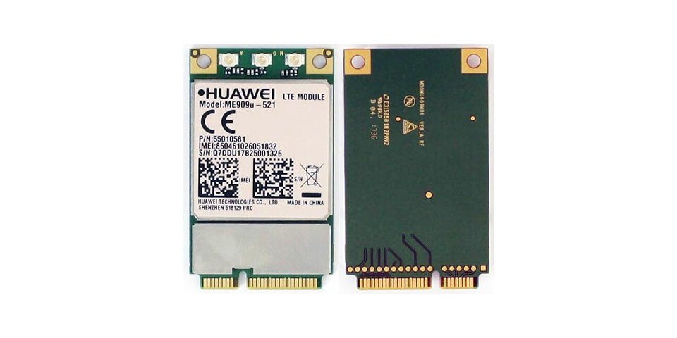 Huawei HSPA / UMTS / EDGE / LTE 4G Mini-PCIe Modem (Huawei ME909u-521) Netzwerk-Adapter von Huawei
