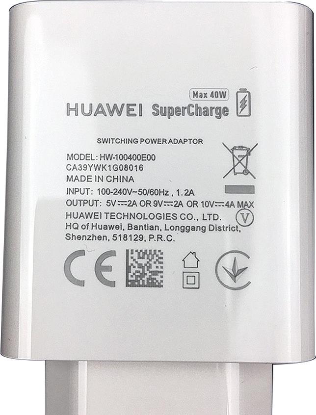 Huawei - HW-100400E00 Super Ladeadapter - 2A - Weiss - USB Ladegerät (HW-100400E00) von Huawei
