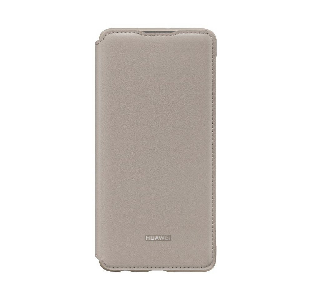 Huawei Handyhülle Original Huawei P30 Flip Smart View Cover Case Braun Tasche Khaki von Huawei