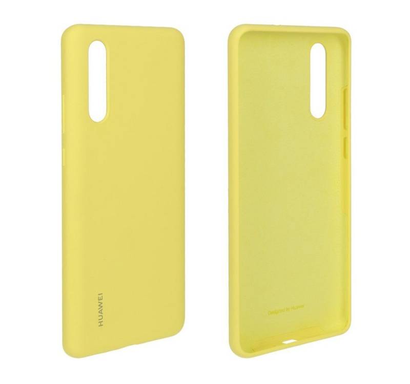 Huawei Handyhülle P30 Silikon Cover Case gelb von Huawei