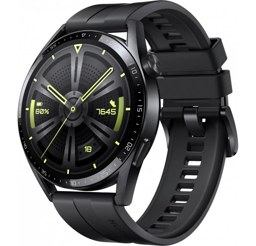 Huawei Huawei Watch GT3 46mm Schwarz - Smartwatch Smartwatch (iOS - Apple), Smartwatch mit Touchscreen und Edelstahlgehäuse, Touchscreen von Huawei