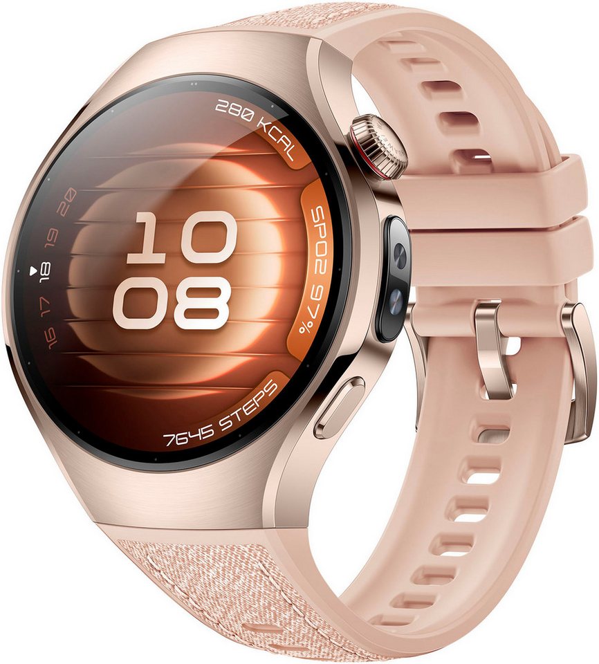 Huawei WATCH 5 42mm Smartwatch (3,5 cm/1,38 Zoll), X-TAP, Health Glance, 904L Edelstahl, Kompatibel mit iOS & Android von Huawei