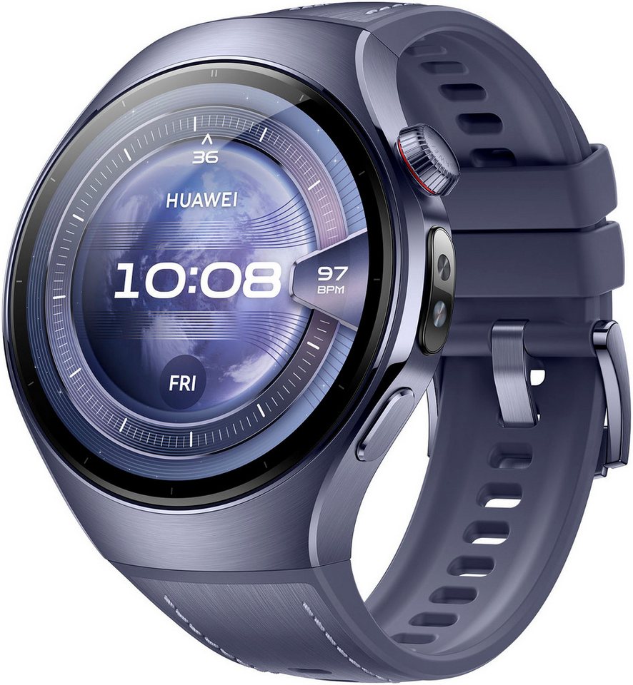 Huawei WATCH 5 46mm Smartwatch (3,8 cm/1,5 Zoll), X-TAP, Health Glance, Titanium, Kompatibel mit iOS & Android von Huawei