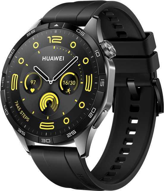 Huawei WATCH GT 4 3,63 cm (1.43) AMOLED 46 mm Digital 466 x 466 Pixel Schwarz WLAN GPS (55020BGS) von Huawei