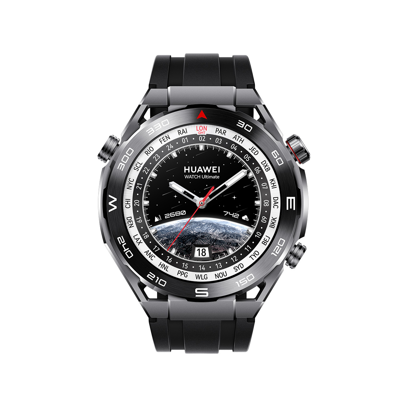 Huawei WATCH Ultimate | Smartwatch | 1,5-Zoll LTPO AMOLED Display | Saphir-Zifferblatt | 100 m Tauchtechnik | 24/7 Gesundheitsmanagement | schwarz von Huawei