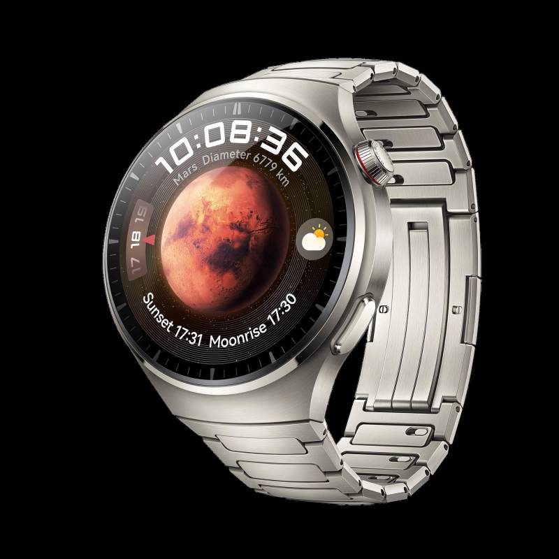 Huawei Watch 4 Pro - Intelligente Uhr mit Riemen - Handgelenkgröße: 140-210 mm - Anzeige 3,8 cm (1.5) - 32GB - LTE, NFC, Bluetooth - 4G - 65 g - Titan (55020AMB) von Huawei