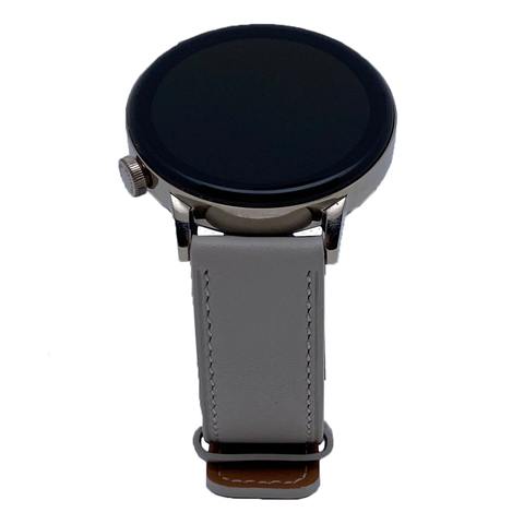 Huawei Watch GT 3 42mm Bluetooth Lederarmband weiß Edelstahlgehäuse gold von Huawei