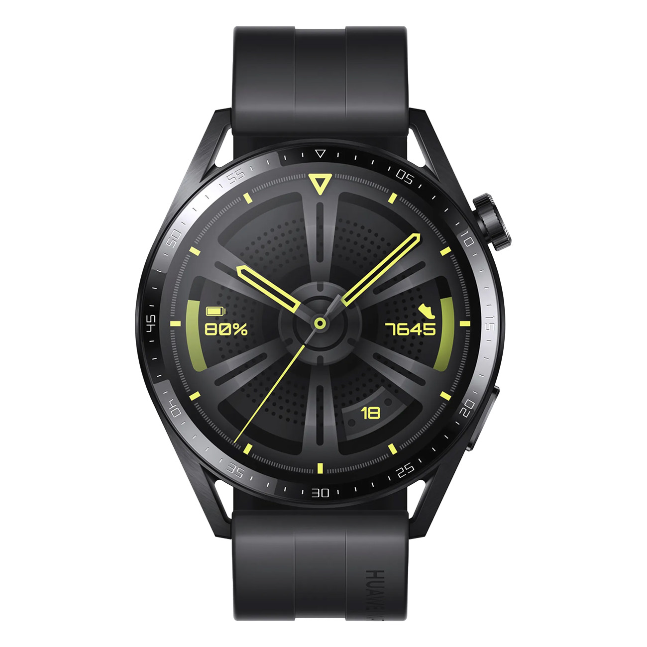 Huawei Watch GT 3 Active (46mm) Jupiter B29S Schwarz |  Active Edition | Black Steel | intelligente Uhr mit Riemen | Flouroelastomer | 4 GB | Bluetooth von Huawei