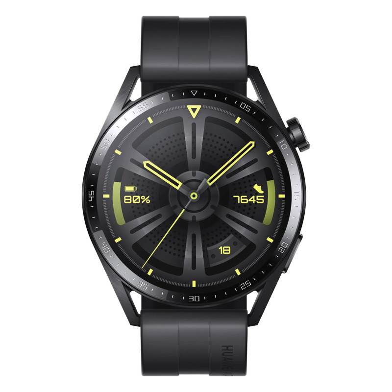 Huawei Watch GT 3 Active (46mm) Jupiter B29S Schwarz Aussteller |  Active Edition | Black Steel | intelligente Uhr mit Riemen | Flouroelastomer | 4 GB | Bluetooth von Huawei