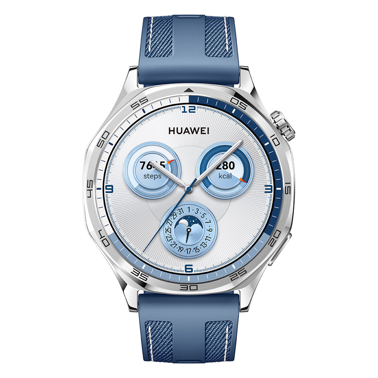 Huawei Watch GT 5 46mm Blau | Smartwatch | TruSeenTM 6.0 | Herzfrequenz-Monitoring | SpO2-Erkennung | Zyklus-Tracking | AMOLED | Health-Kleebl?tter von Huawei