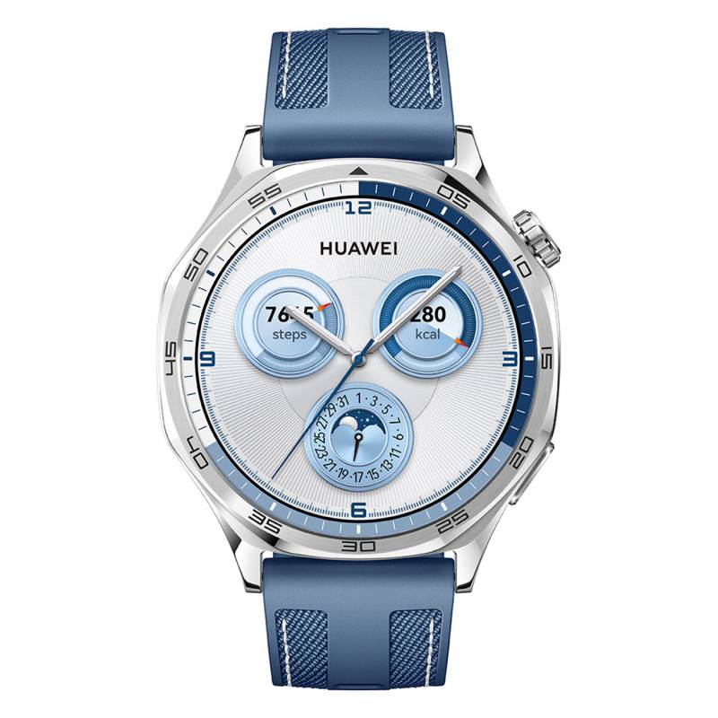 Huawei Watch GT 5 46mm Blau | Smartwatch | TruSeenTM 6.0 | Herzfrequenz-Monitoring | SpO2-Erkennung | Zyklus-Tracking | AMOLED | Health-Kleebl?tter von Huawei