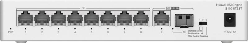 Huawei eKit Switch S110-8T2ST 8x 1GbE RJ45 + 1x 1GbE SFP unmanaged L2 lüfterlos von Huawei