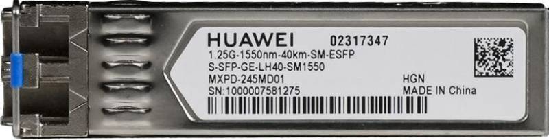 Huawei eKit Transceiver S-SFP-GE-LH40-SM1550 Single-Mode 1G eSFP LC 40km von Huawei