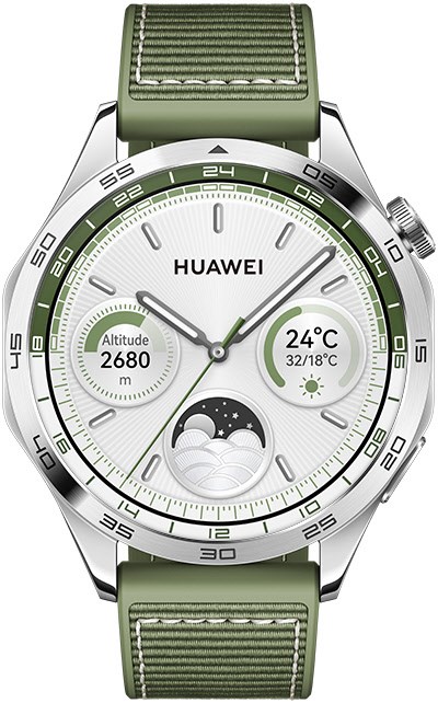 Watch GT4 (46mm) Smartwatch edelstahl/grün von Huawei