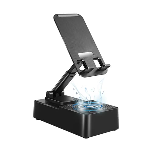 Huayeex Mobiltelefonständer für Schreibtisch, Faltbare Schreibtisch Telefon Mount | 360 -Grad -rotierender Desktop -Tablet -Ständer mit drahtloser Lautsprecher | Nicht ruhig Huayeex Mobiltelefonständer für Schreibtisch, Faltbare Schreibtisch Telefon Mount | 360 -Grad -rotierender Desktop -Tablet -Ständer mit drahtloser Lautsprecher | Nicht ruhig von Huayeex