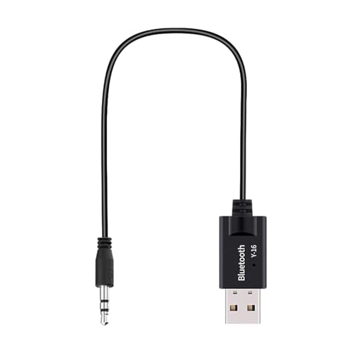 Hudhowks USB-zu-Audio-Buchse, USB-zu-3,5-mm-Audio-Adapter,Aux-zu-Funkempfänger für Auto, Plug-and-Play, BT4.2-Empfänger | Aux-Kabel für Auto, Audio-Auto-Stereo-Klinkenkabel für von Hudhowks