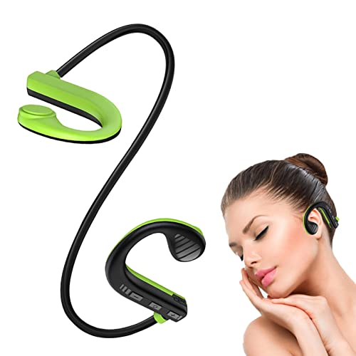 Open Ear Kopfhörer Wireless Bluetooth knochenschall kopfhörer bluetooth sportkopfhörer bluetooth 3D Stereo Ohrstöpsel, Knochenleitungs Sportkopfhörer Schweißresistente 5.2-Kopfhörer für Training von Hudhowks