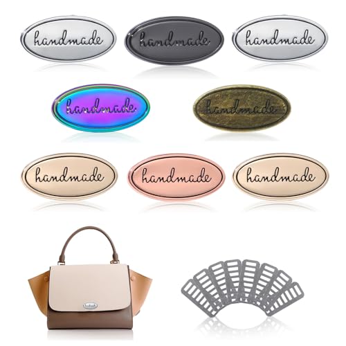 8 Stück Ovale Metall-Etiketten, Metall Handmade Tag, Hand Made Briefetikett, Handgefertigte Etiketten Retro, Handgefertigte Etiketten, Schilder für selbstgemachte Taschen, Geldbörsen 8 Stück Ovale Metall-Etiketten, Metall Handmade Tag, Hand Made Briefetikett, Handgefertigte Etiketten Retro, Handgefertigte Etiketten, Schilder für selbstgemachte Taschen, Geldbörsen von Hudiepan