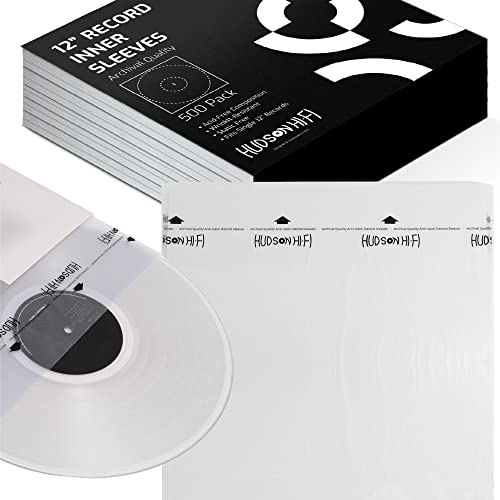 Hudson Hi-Fi Anti-Static Vinyl Record Innenhüllen - Protective Vinyl Record Innenhülle 500er-Pack - Schützen Sie Ihre LP-Alben vor Kratzern, Staub und Schmutz - Säurefreie Reispapier-Innendeckel Hudson Hi-Fi Anti-Static Vinyl Record Innenhüllen - Protective Vinyl Record Innenhülle 500er-Pack - Schützen Sie Ihre LP-Alben vor Kratzern, Staub und Schmutz - Säurefreie Reispapier-Innendeckel von Hudson Hi-Fi