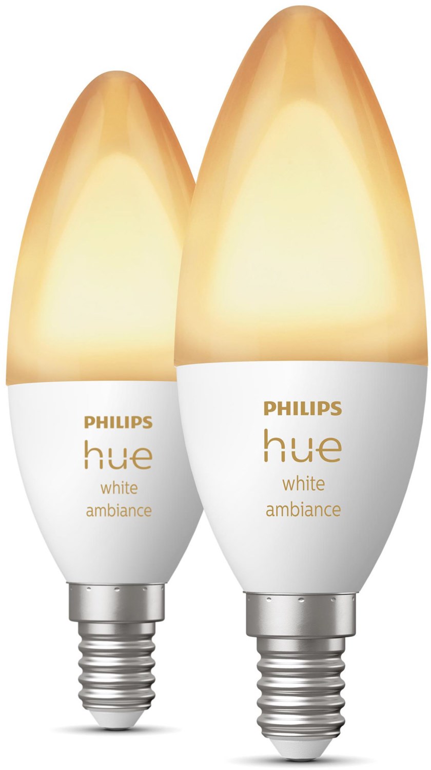 Hue White Amb. E14 Kerze 470 LED-Kerze 2er Pack / F von Hue