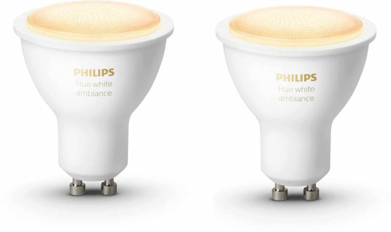 Hue White Amb. GU10 Bluetooth LED-Reflektor 2er Pack / G von Hue