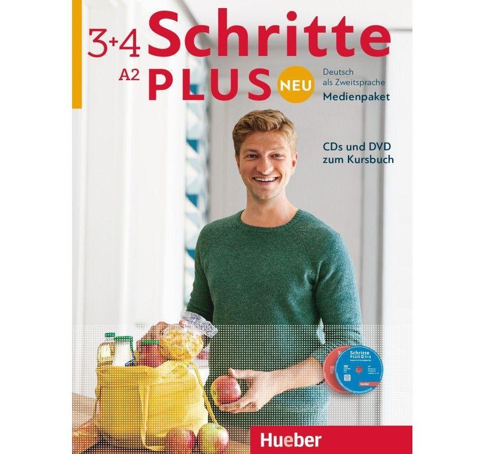 Hueber Verlag Hörspiel-CD Schritte plus Neu - Medienpaket, CDs und DVD zum Kursbuch. Bd.3+4 von Hueber Verlag