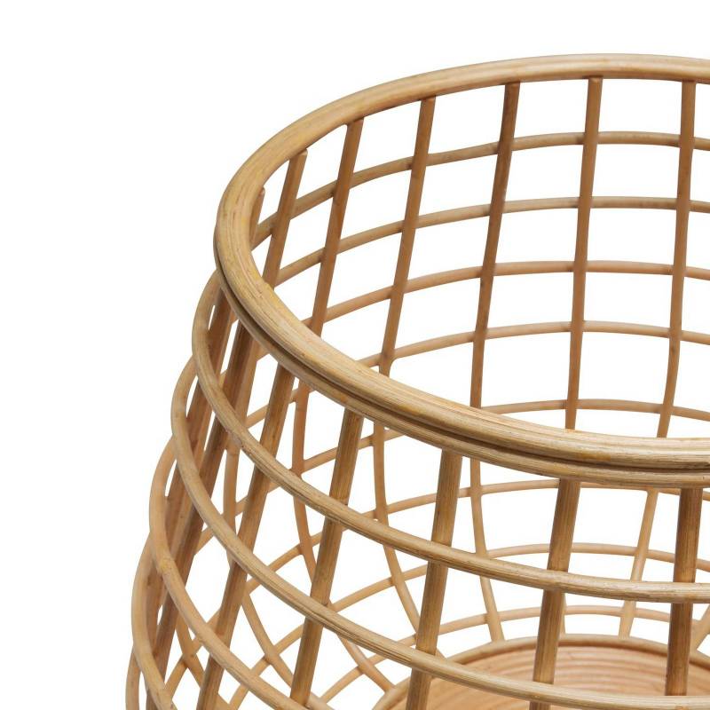 HÜBSCH Körbe Energy, 2er-Set, Rattan, Ø 45 & 60 cm von Hübsch