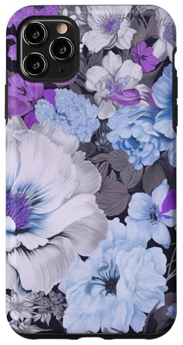 Blau und lila blühende Pfingstrosen und Anemone Blumenmuster Hülle für iPhone 11 Pro Max Blau und lila blühende Pfingstrosen und Anemone Blumenmuster Hülle für iPhone 11 Pro Max von Hübsche Blumendesigns