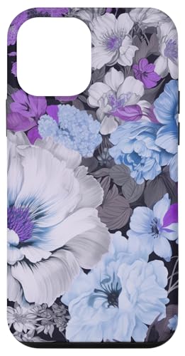 Blau und lila blühende Pfingstrosen und Anemone Blumenmuster Hülle für iPhone 12 mini Blau und lila blühende Pfingstrosen und Anemone Blumenmuster Hülle für iPhone 12 mini von Hübsche Blumendesigns