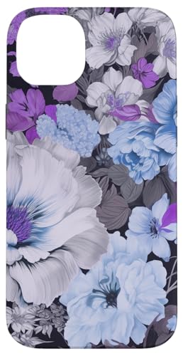 Blau und lila blühende Pfingstrosen und Anemone Blumenmuster Hülle für iPhone 14 Plus Blau und lila blühende Pfingstrosen und Anemone Blumenmuster Hülle für iPhone 14 Plus von Hübsche Blumendesigns