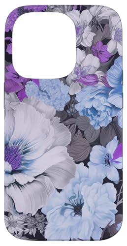 Blau und lila blühende Pfingstrosen und Anemone Blumenmuster Hülle für iPhone 14 Pro Blau und lila blühende Pfingstrosen und Anemone Blumenmuster Hülle für iPhone 14 Pro von Hübsche Blumendesigns