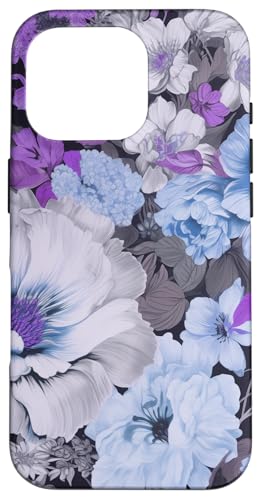 Blau und lila blühende Pfingstrosen und Anemone Blumenmuster Hülle für iPhone 16 Pro Blau und lila blühende Pfingstrosen und Anemone Blumenmuster Hülle für iPhone 16 Pro von Hübsche Blumendesigns