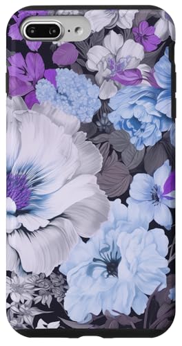 Blau und lila blühende Pfingstrosen und Anemone Blumenmuster Hülle für iPhone 7 Plus/8 Plus Blau und lila blühende Pfingstrosen und Anemone Blumenmuster Hülle für iPhone 7 Plus/8 Plus von Hübsche Blumendesigns