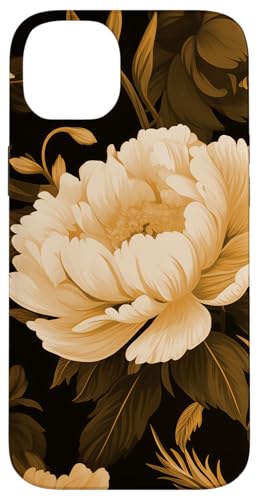 Creme Peony Blumenblumenmuster Hülle für iPhone 14 Plus Creme Peony Blumenblumenmuster Hülle für iPhone 14 Plus von Hübsche Blumendesigns