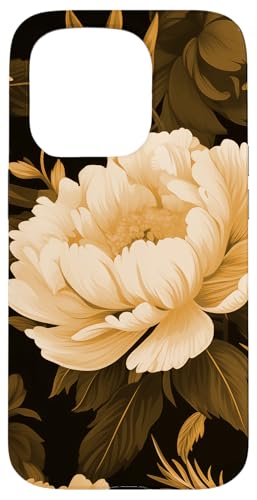 Creme Peony Blumenblumenmuster Hülle für iPhone 15 Pro Creme Peony Blumenblumenmuster Hülle für iPhone 15 Pro von Hübsche Blumendesigns