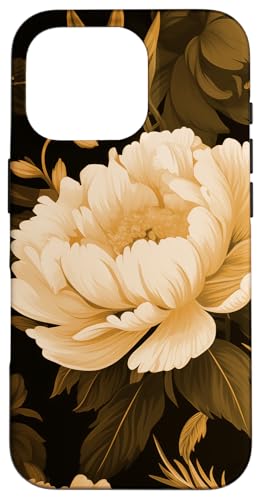 Creme Peony Blumenblumenmuster Hülle für iPhone 16 Pro Creme Peony Blumenblumenmuster Hülle für iPhone 16 Pro von Hübsche Blumendesigns