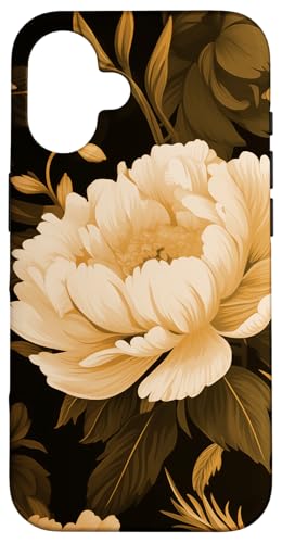 Creme Peony Blumenblumenmuster Hülle für iPhone 16 Creme Peony Blumenblumenmuster Hülle für iPhone 16 von Hübsche Blumendesigns