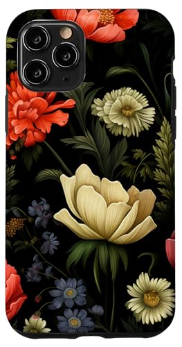 Dunkle Blumenwiesenblumen Hülle für iPhone 11 Pro von Hübsche Blumendesigns