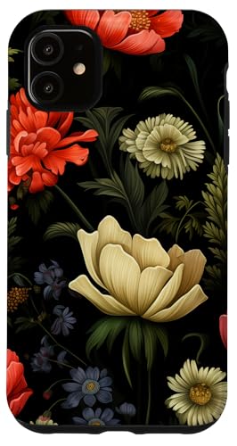 Dunkle Blumenwiesenblumen Hülle für iPhone 11 Dunkle Blumenwiesenblumen Hülle für iPhone 11 von Hübsche Blumendesigns
