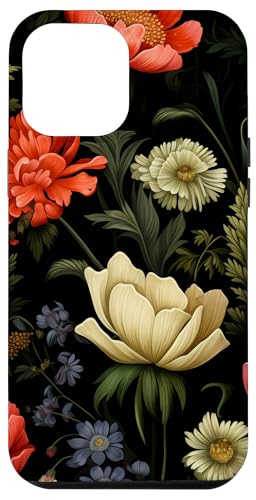 Dunkle Blumenwiesenblumen Hülle für iPhone 12 Pro Max von Hübsche Blumendesigns