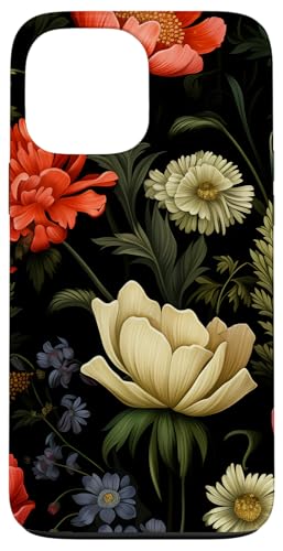 Dunkle Blumenwiesenblumen Hülle für iPhone 13 Pro Max von Hübsche Blumendesigns