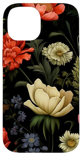 Dunkle Blumenwiesenblumen Hülle für iPhone 14 von Hübsche Blumendesigns
