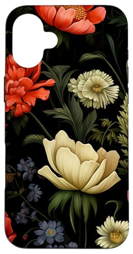 Dunkle Blumenwiesenblumen Hülle für iPhone 16 Plus Dunkle Blumenwiesenblumen Hülle für iPhone 16 Plus von Hübsche Blumendesigns