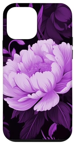 Lila Pfingstrosenblume mit botanischen Laub Hülle für iPhone 12 mini Lila Pfingstrosenblume mit botanischen Laub Hülle für iPhone 12 mini von Hübsche Blumendesigns