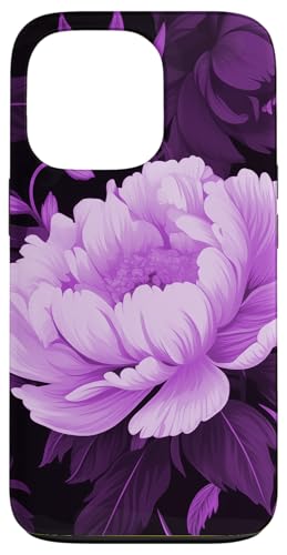 Lila Pfingstrosenblume mit botanischen Laub Hülle für iPhone 13 Pro Lila Pfingstrosenblume mit botanischen Laub Hülle für iPhone 13 Pro von Hübsche Blumendesigns