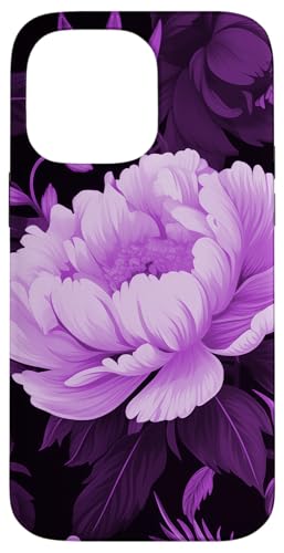 Lila Pfingstrosenblume mit botanischen Laub Hülle für iPhone 14 Pro Max Lila Pfingstrosenblume mit botanischen Laub Hülle für iPhone 14 Pro Max von Hübsche Blumendesigns