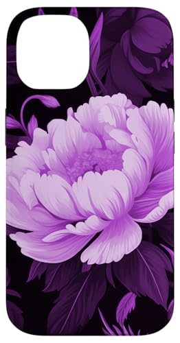 Lila Pfingstrosenblume mit botanischen Laub Hülle für iPhone 14 Lila Pfingstrosenblume mit botanischen Laub Hülle für iPhone 14 von Hübsche Blumendesigns