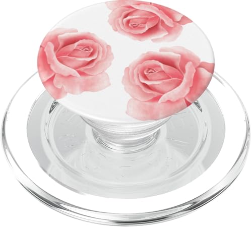 Nette rosa Aquarellrosen auf weißem Blumen PopSockets PopGrip für MagSafe Nette rosa Aquarellrosen auf weißem Blumen PopSockets PopGrip für MagSafe von Hübsche Blumendesigns