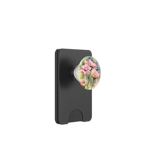 Rosa Gänseblümchen verträumte Aquarellblumendesign PopSockets PopWallet für MagSafe Rosa Gänseblümchen verträumte Aquarellblumendesign PopSockets PopWallet für MagSafe von Hübsche Blumendesigns